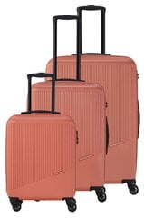 L/M/S Bali koferu komplekts Travelite Coral Orange cena un informācija | Koferi, ceļojumu somas | 220.lv