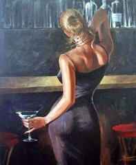 Картина по номерам "In the bar" 30x40 цена и информация | Живопись по номерам | 220.lv