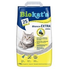 Smiltis kaķu tualetēm : Gimborn Biokats Bianco Extra 5kg. cena un informācija | Kaķu tualetes | 220.lv