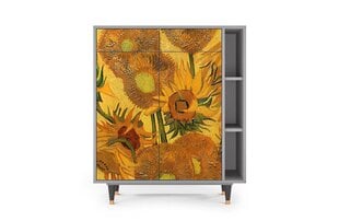 Kumode BS6 Sunflowers By Vincent Van Gogh L 94 cm, pelēks cena un informācija | Kumodes | 220.lv