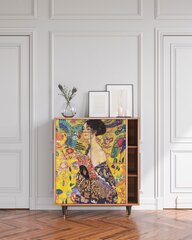 Комод BS6 Lady With Fan By Gustav Klimt L 94 cm, орех цена и информация | Комоды | 220.lv