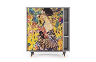 Kumode BS6 Lady With Fan By Gustav Klimt L 94 cm, pelēks cena un informācija | Kumodes | 220.lv