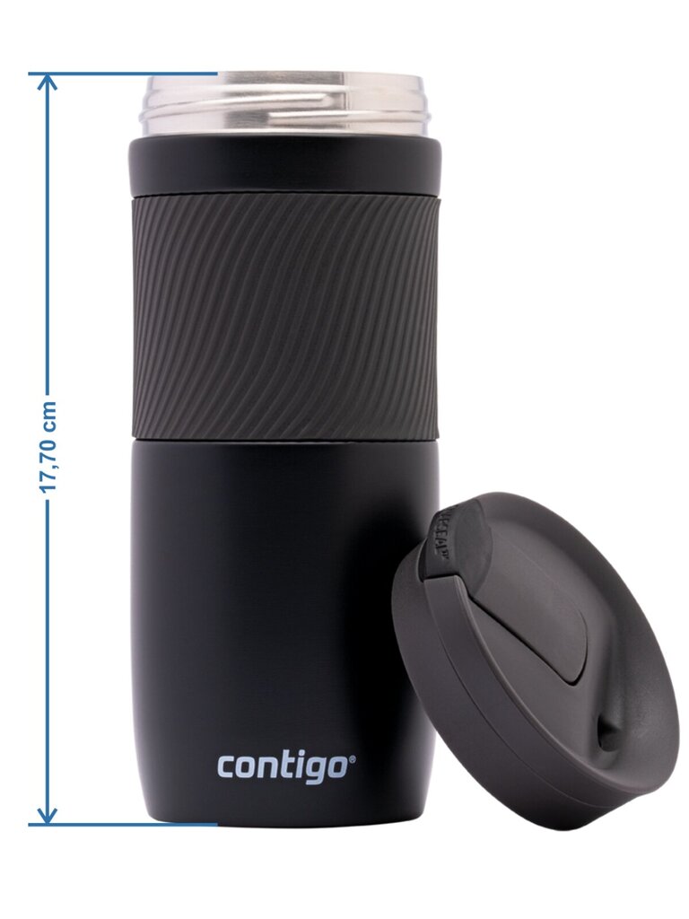 Contigo Byron 470 ml termokrūžu komplekts - Nerūsējošais tērauds + matēts melns цена и информация | Termosi, termokrūzes | 220.lv