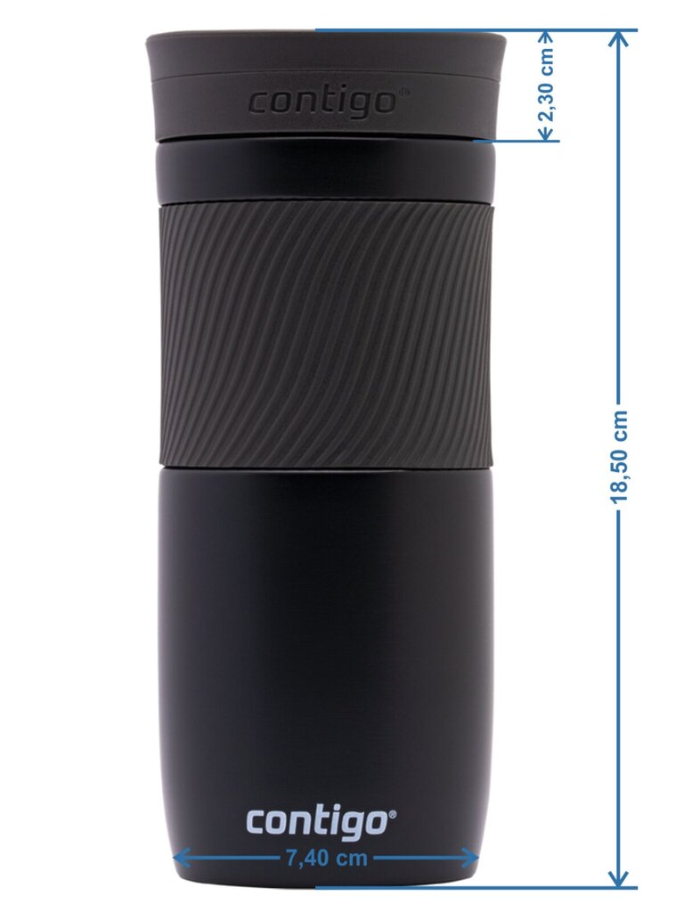 Contigo Byron 470 ml termokrūžu komplekts - Nerūsējošais tērauds + matēts melns цена и информация | Termosi, termokrūzes | 220.lv