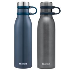 Contigo Matterhorn 590ml termo pudeļu komplekts - Melleņu mīdija + Mīdija cena un informācija | Termosi, termokrūzes | 220.lv