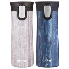 Contigo Pinnacle Couture 420 ml termokrūžu komplekts - Zils šīfera + Blonde Wood цена и информация | Термосы, термокружки | 220.lv