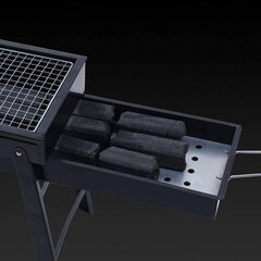 Grills Omimar portatīvais 60x32x22 cm, Melns cena un informācija | Grili | 220.lv