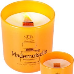 Mademoiselle stikla svece (stikla krāsa oranža) SW011 DECO4HOME cena un informācija | Sveces un svečturi | 220.lv