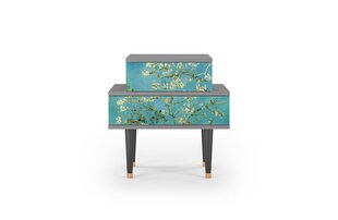 Naktsgaldiņš NS1 Almond Blossom By Van Gogh L 58 cm, pelēks cena un informācija | Kumodes | 220.lv