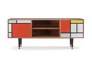 TV skapis T2 Composition With Blue, Red And Yellow By Piet Modrian L 170 cm, rieksts cena un informācija | Kumodes | 220.lv