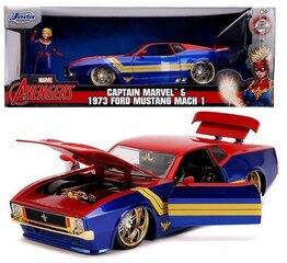 Jada Marvel Avengers Ford Mustang Mach I Captain Amerika 1:24 цена и информация | Игрушки для мальчиков | 220.lv