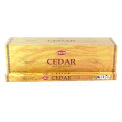 Aromātiskie smaržkociņi Hem India Cedar, 8 gab. cena un informācija | Mājas aromāti | 220.lv