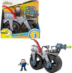 Minions palaišanas motocikls Gru Fisher Price, GMP38 cena un informācija | Rotaļlietas zēniem | 220.lv