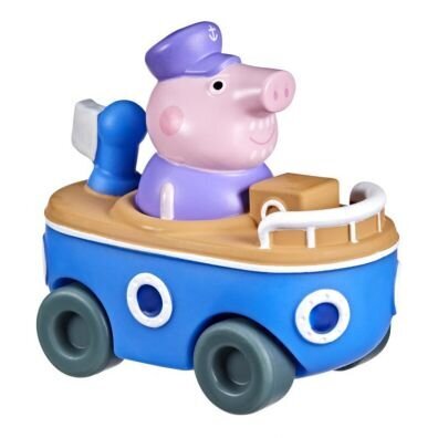 Hasbro Peppa Pig vectētiņš ar transporta līdzekli, 8cm figūriņas cena un informācija | Rotaļlietas zēniem | 220.lv