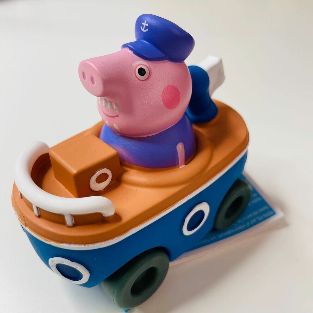 Hasbro Peppa Pig vectētiņš ar transporta līdzekli, 8cm figūriņas cena un informācija | Rotaļlietas zēniem | 220.lv