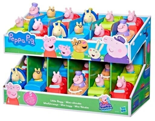 Hasbro Peppa Pig vectētiņš ar transporta līdzekli, 8cm figūriņas cena un informācija | Rotaļlietas zēniem | 220.lv