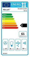 Maan OELBW731D4KR.S3CZ.M2_EO цена и информация | Вытяжки на кухню | 220.lv