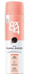 Dezodorants 8x4 Floral Breeze, 150 ml cena un informācija | Dezodoranti | 220.lv