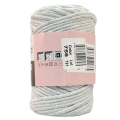 YarnArt Macrame Cord 3mm- 756- ash цена и информация | Принадлежности для вязания | 220.lv