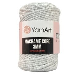 YarnArt Macrame Cord 3mm- 756- ash цена и информация | Принадлежности для вязания | 220.lv