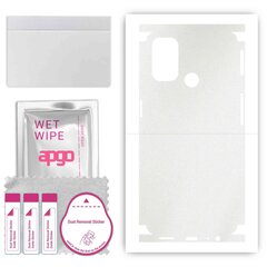 apgo uzlīmju plēves folijas vinils mugurai + sāniem saderīgs ar Oppo A53, Full Body Wrap, izturīgs pret skrāpējumiem, viegli uzstādāms - Matēts caurspīdīgs cena un informācija | Ekrāna aizsargstikli | 220.lv