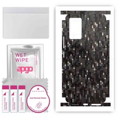 apgo uzlīmju plēves folijas vinils mugurai + sāniem saderīgs ar Vivo V21, Full Body Wrap, izturīgs pret skrāpējumiem, viegli uzstādāms - Oglekļa melnais pikseļi цена и информация | Защитные пленки для телефонов | 220.lv