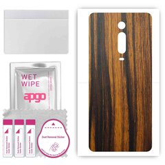 apgo uzlīmju plēves folijas vinils aizmugurei saderīgs ar Xiaomi Redmi K20 Pro Premium, Wrap, izturīgs pret skrāpējumiem, viegli uzstādāms - Tigerwood cena un informācija | Ekrāna aizsargstikli | 220.lv