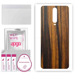 apgo uzlīmju plēves folijas vinils aizmugurei saderīgs ar Xiaomi Redmi K30 5G, Wrap, izturīgs pret skrāpējumiem, viegli uzstādāms - Tigerwood cena un informācija | Ekrāna aizsargstikli | 220.lv