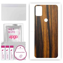 apgo uzlīmju plēves folijas vinils aizmugurei saderīgs ar Alcatel 5X 5061, Wrap, izturīgs pret skrāpējumiem, viegli uzstādāms - Tigerwood cena un informācija | Ekrāna aizsargstikli | 220.lv