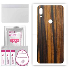 apgo uzlīmju plēves folijas vinils aizmugurei saderīgs ar Alcatel 1V PLUS 5007, Wrap, izturīgs pret skrāpējumiem, viegli uzstādāms - Tigerwood cena un informācija | Ekrāna aizsargstikli | 220.lv