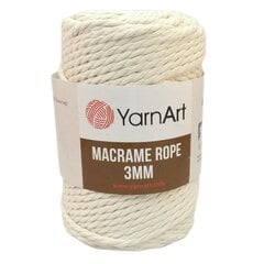 YarnArt Macrame Rope 3mm- 752- ecru цена и информация | Принадлежности для вязания | 220.lv