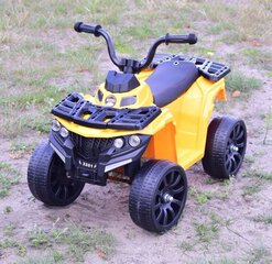 Vienvietīgs bērnu elektriskais kvadracikls Quad Sport, dzeltens cena un informācija | Bērnu elektroauto | 220.lv