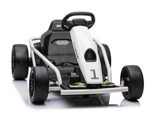 Bērnu elektrokartings Go kart, balts cena un informācija | Bērnu elektroauto | 220.lv