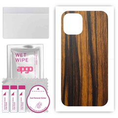 apgo uzlīmju plēves folijas vinils aizmugurei saderīgs ar Apple iPhone 12 mini, Wrap, izturīgs pret skrāpējumiem, viegli uzstādāms - Tigerwood цена и информация | Защитные пленки для телефонов | 220.lv