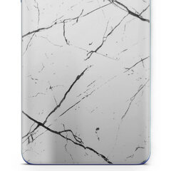 apgo uzlīmju plēves folijas vinils aizmugurei saderīgs ar Alcatel 1S (2020), Wrap, izturīgs pret skrāpējumiem, viegli uzstādāms - Baltais marmors cena un informācija | Ekrāna aizsargstikli | 220.lv
