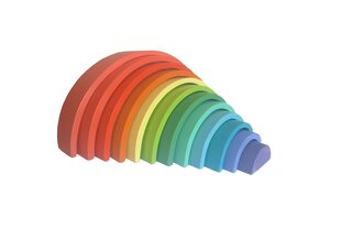 Rotaļu varavīksne Pastel Rainbow, dažādas krāsas, 20 cm cena un informācija | Rotaļlietas meitenēm | 220.lv