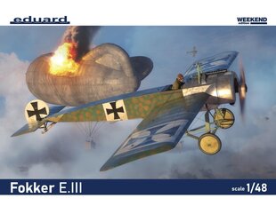 Сборная пластиковая модель. Eduard - Fokker E.III Weekend Edition, 1/48, 8419 цена и информация | Конструкторы и кубики | 220.lv