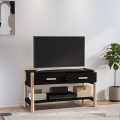 TV skapis, melns, 82x38x45cm cena un informācija | TV galdiņi | 220.lv