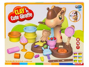 Radošs komplekts ar plastilīna masu Happy Toys Cute Giraffe cena un informācija | Attīstošās rotaļlietas | 220.lv