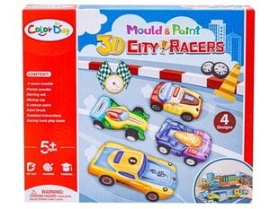 Radošais ģipša komplekts Color Day City Racers cena un informācija | Attīstošās rotaļlietas | 220.lv