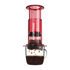 AeroPress Clear Red Coffee Brewer cena un informācija | Kafijas dzirnaviņas | 220.lv