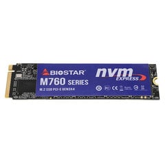 Biostar M760 M760-512GB цена и информация | Внутренние жёсткие диски (HDD, SSD, Hybrid) | 220.lv