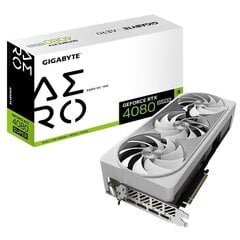 Gigabyte GeForce RTX 4080 Super Aero OC GV-N408SAERO OC-16GD cena un informācija | Videokartes (GPU) | 220.lv