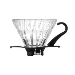 Hario V60 Glass Dripper 01 - черный, с черпаком цена и информация | Принадлежности для кофейных автоматов | 220.lv