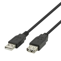 Deltaco, USB-A, 2 m cena un informācija | Kabeļi un vadi | 220.lv