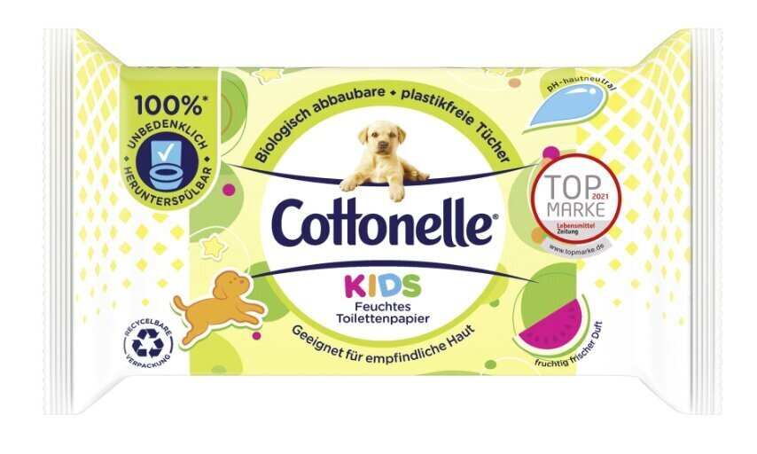 Mitrās salvetes Cottonelle, 42 gab. cena un informācija | Mitrās salvetes, vienreizlietojamie paladziņi | 220.lv