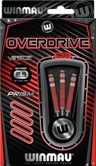 Šautriņas Winmau Overdrive, 24g., sudraba/sarkana. cena un informācija | Šautriņmešana, dārts | 220.lv