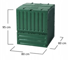 Komposta kaste ECO KING 600 L GREEN цена и информация | Уличные контейнеры, контейнеры для компоста | 220.lv