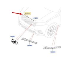 Land Rover Velar L560 Hood Bonnet RANGE emblēma priekšējā emblēma priekšējā ēnu atlanta oriģināla cena un informācija | Auto piederumi | 220.lv