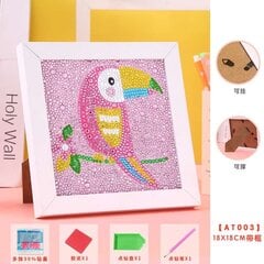 Dimanta mozaīka "Toucan" 15x15cm cena un informācija | Dimantu mozaīkas | 220.lv